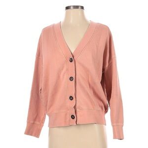 Madewell pink button down cardigan